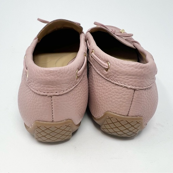 Talbots Jessie Soft Pink Driving Loafers Women’s 8 Pebbled Leather Moccasins - Picture 6 of 11